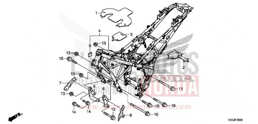FRAME BODY CBR300RAG de 2016